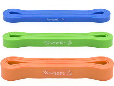 Wiselife Power Band for Exercise & Stretching (Set of 3)| Lower Body Strength Workouts Resistance Band(Pack of 3)