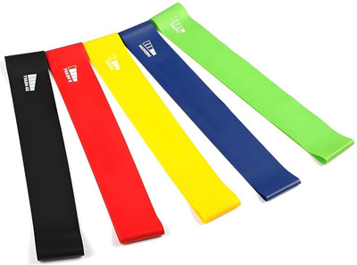 RAIVATS CARE Multicolor Fabric Resistance Bands | Mini Loop Bands for Workout (Pack of 5) Fitness Band(Multicolor, Pack of 5)