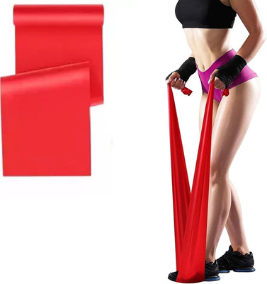 Khargadham Resistance Band Meters Therapy Band Exercise Band Fitness Band for Gym Workout Resistance Band(Red, Pack of 1)
