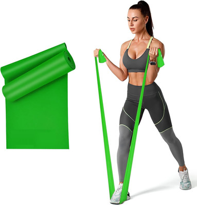 CARDIORAMA Professional Latex Resistance Theraband For WarmUp Stretching,Cardio,HomeFitness Fitness Band(Green, Pack of 1)