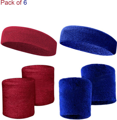 GENXTRA Wrist Band Combo (Best quality wrist bands pack of 6) Fitness Band(Red, Blue, Pack of 6)