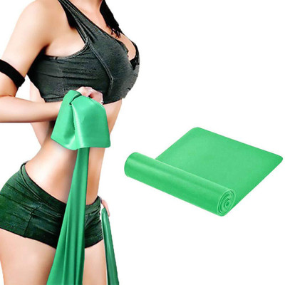 Khargadham Resistance Band Meters Therapy Band Exercise Band Fitness Band for Gym Workout Resistance Band(Green, Pack of 1)