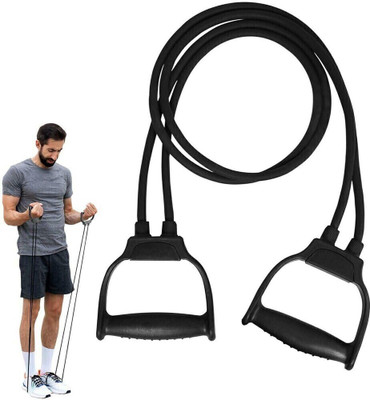 Manogyam Double Toning Band Heavy Quality Exercise Band for Full Body Workout For Unisex Resistance Band(Black, Pack of 1)