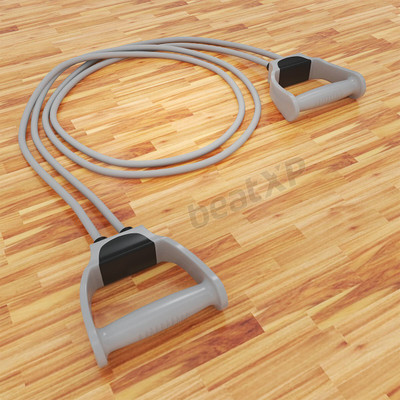 HouseOfCommon Double Resistance Band | 6 Body Parts of Muscles to be Targeted. Resistance Band(Grey)