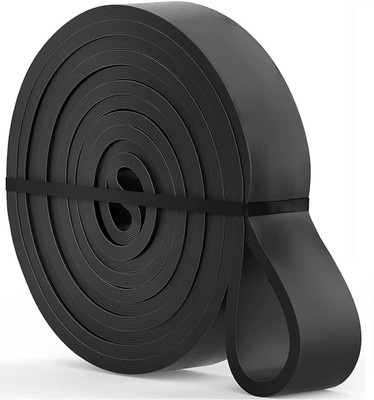 GJSHOP Heavy Stretching Strap Yoga Exercise & Stretching Resistance Tube For Unisex Fitness Band(Black, Pack of 1)