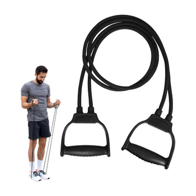 Manogyam Double Toning Tube Heavy Quality Band for Full Body Workout For Unisex Resistance Band(Multicolor, Pack of 1)