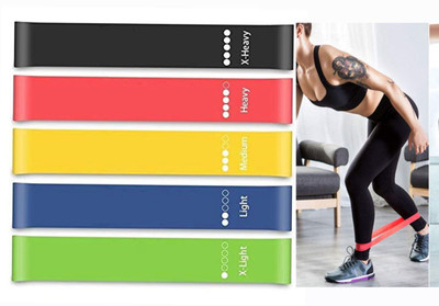 SUVIKSHA Loop Resistance Bands for Men & Women | Perfect for Home/Gym Workouts Resistance Band(Multicolor)