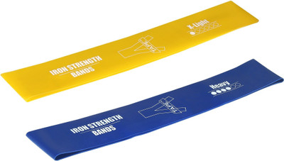 Agam A-Tape Exercise Sports Loop Band | Heavy & X-Light (Pack Of 2, Yellow | Blue) Pilates Band(Pack of 2)