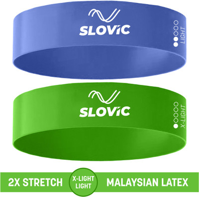 SLOVIC esistance Mini Loop Bands for Workout | Toning Exercise Bands Resistance Band(Pack of 2)
