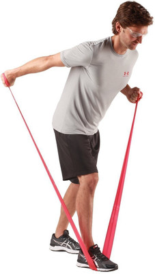 IRIS Elastic Exercise Resistance Band(Red, Pack of 1)