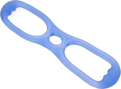 GJSHOP Fitness Resistance Band Silicone Yoga Tension Elastic Pull Figure 8-Shaped Fitness Band(Blue, Pack of 1)