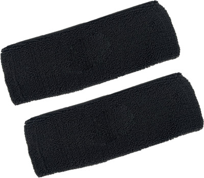 Creeknest Breathable & Sweat-Absorbent Sports Wear Workout Headband for Women & Men Fitness Band(Black, Pack of 2)