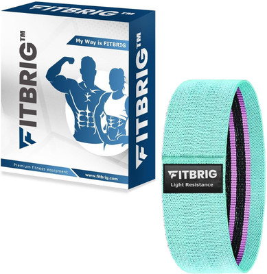 FITBRIG Resistance Band Hip Band Exercise Band for Fitness Physical Therapy Stretching Resistance Band(Green, Pack of 1)