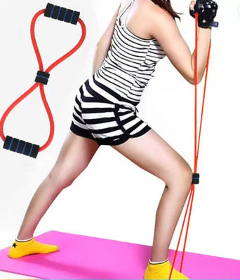 Avomaa Pull Rope Double Stretching Tube Latex Fitness Band Toning Tube@941 Resistance Tube(Multicolor)