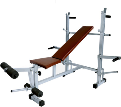 GoFiTPrO 8 in 1 Single Support Silver Multipurpose Fitness Bench