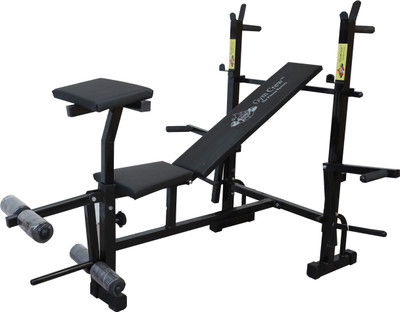 GymCrew 7 IN 1 SINLGE SUPPORT BLACK Multipurpose Fitness Bench