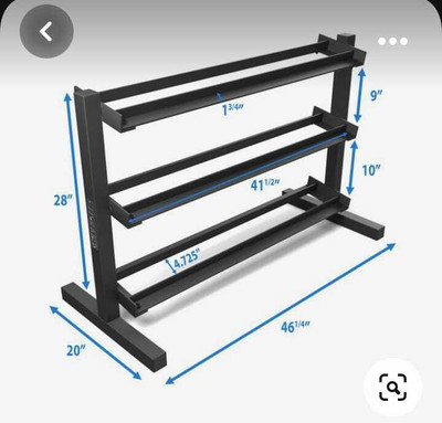 saipro Dumbbell Rack for Weight Storage Stand for Home/Commercial Gym Flat Fitness Bench