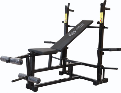 GymCrew 8 IN 1 DOUBLE SUPPORT BLACK Multipurpose Fitness Bench