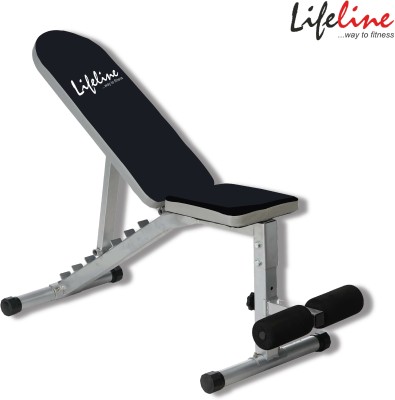 Lifeline LB 311 Adjustable Bench with 8 Levels, Flat, Incline & Decline Abdominal Fitness Bench