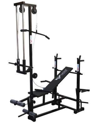 GoFiTPrO 20 in 1 Double Support black (Prin) Multipurpose Fitness Bench