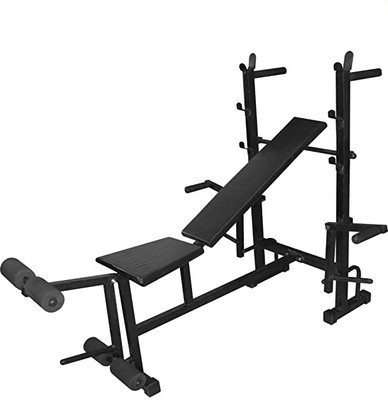 NIPA Fitness 8 IN 1 SINLGE SUPPORT BLACK Multipurpose Fitness Bench