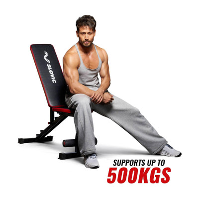 SLOVIC Fitness Bench for Home Gym | 7 Adjustable Positions | Full Body Workout Multipurpose Fitness Bench