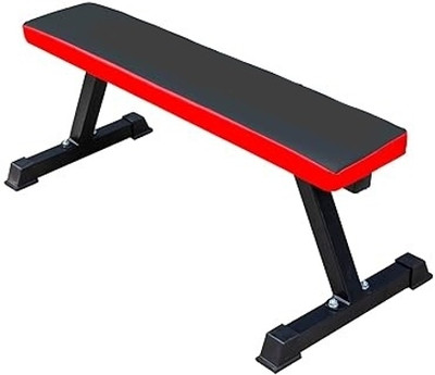 IBSLDH IBSFITNESS Multipurpose Home Gym Workout Utility Flat Bench RED Multipurpose Fitness Bench