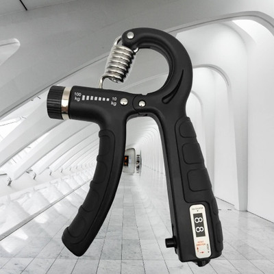 Avianna Hand Strengthener with Counter, Adjustable Resistance from 5-60KG Hand Grip/Fitness Grip(Black)