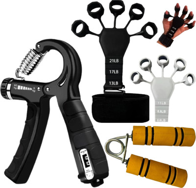 COMRADE Resistance Hand Gripper 5 to 60 kg with count I Adjustable Hand Grip I Hand Grip/Fitness Grip