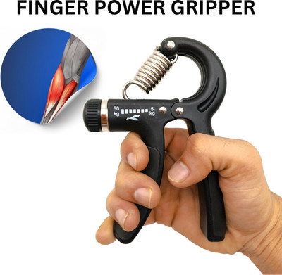 NV COLLECTION Hand Exercise Tool – PowerGripper Plastic Finger Flex Hand Grip/Fitness Grip(Multicolor)