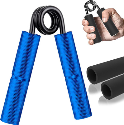 Wearslim Silicone Resistance Bands Stretcher Exerciser Strength Trainer Forearm Grip Hand Grip/Fitness Grip(Blue)