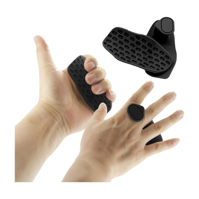 LANLOY Weight Lifting Grips Non Skid Grip Pads for Palm Protection Hand Grip/Fitness Grip(Black)