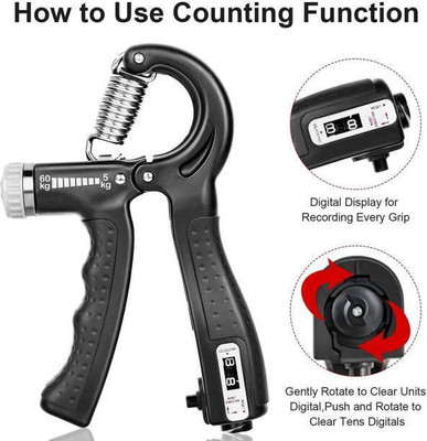 Eels CB_356 Buzz Finger Gripper Strength Trainer Forearm Ex Hand Grip/Fitness Grip