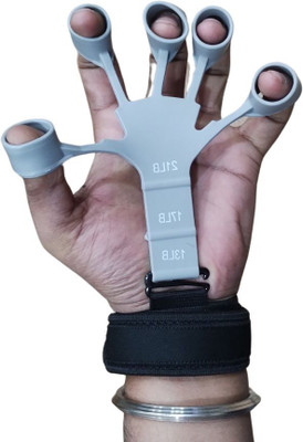 GJSHOP Finger Exerciser for Hand and Finger Exercis, Resistance Gripster Band Hand Grip/Fitness Grip(Grey)
