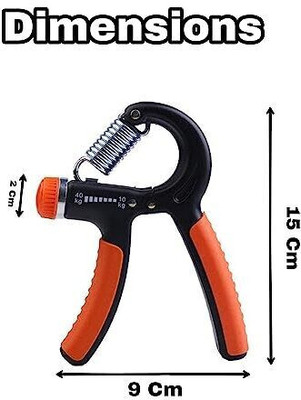 LIONFIT Fitness Hand Gripper 5-60kg with Adjustable Resistance Hand Grip/Fitness Grip(Orange)