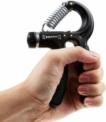 SELVA Adjustable Non-Slip Grip Strength Trainer with Resistance-E1 Hand Grip/Fitness Grip(Black)