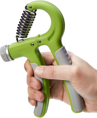 HOMFRO Adjustable Spring Hand Exerciser | Finger Exerciser| Strengthener Hand Grip Hand Grip/Fitness Grip(Green)