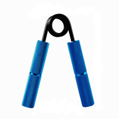 Qawvler Metal Hand Gripper 200 LBS Steel Spring with Non-slip Knurled Handles (Blue) Hand Grip/Fitness Grip(Blue)