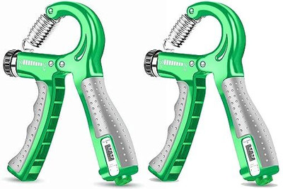 ShopiMoz Adjustable Hand Grip Strengthener With Counter|Hand Gripper/Exerciser(Pack of 2) Hand Grip/Fitness Grip