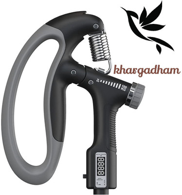 Khargadham Hand Gripper for Best Hand Exerciser Adjustable 10kg to 100kg Hand Strengthener Hand Grip/Fitness Grip(Black)