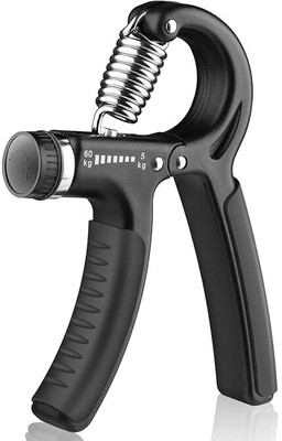 BoldFire Hand Grip Band For Gym Strengthener Hand Gripper Men Forearm Exercise Handgrip Hand Grip/Fitness Grip(Black)
