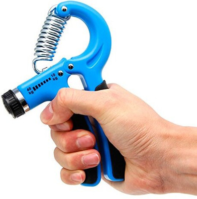 HOMFRO Adjustable Spring Hand Exerciser | Finger Exerciser| Strengthener Hand Grip Hand Grip/Fitness Grip(Green)