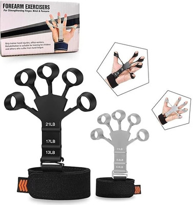 Handgrip Best Quality Unisex Finger Strengthener, Finger Gripper, Finger Trainer Grip Hand Grip/Fitness Grip(Black)