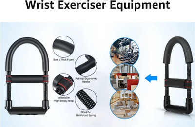 utkrist Wrist exerciser forearm exerciser for hand strengthening Hand Grip/Fitness Grip(Black)