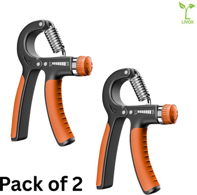 LIVOX R-Hand Grip Pack of 2 – Heavy-Duty, Comfortable Grips for Training & Fitness Hand Grip/Fitness Grip