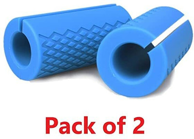 HACKERX Thick Bar Grips Turns Barbell, Dumbbell Hand Grip/Fitness Grip(Blue)