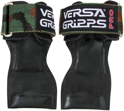 VERSA GRIPPS PRO Gloves Weight Lifting and Exercises Wrist Strap Grips (Camo Color) (Large) Hand Grip/Fitness Grip