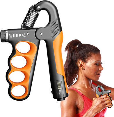 Fitnesstricks Counter 5KG To 100KG Weight Adjustable Professional Counter Hand Gripper Hand Grip/Fitness Grip