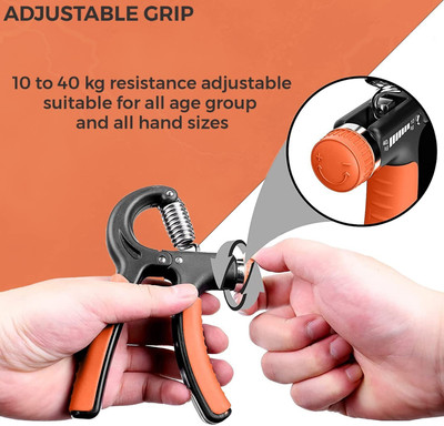 ODDISH; way to fitness Adjustable Hand Grip Strengthener and Toning Tube Hand Grip/Fitness Grip