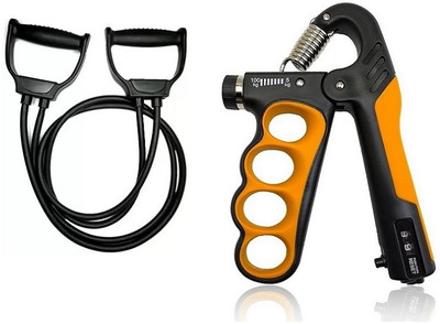 ADONYX Hand Grip Strengthener with Double Toning Tube for Workout for Men & Women Hand Grip/Fitness Grip(Multicolor)